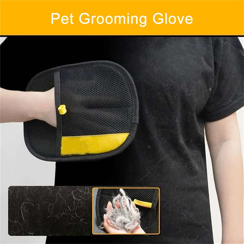 Pet Grooming Glove - Guantes electrostáticos para eliminar pelo de