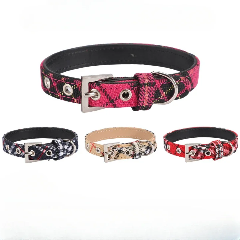 Pet Supplies Coupon - Collar a cuadros escoceses para mascotas,