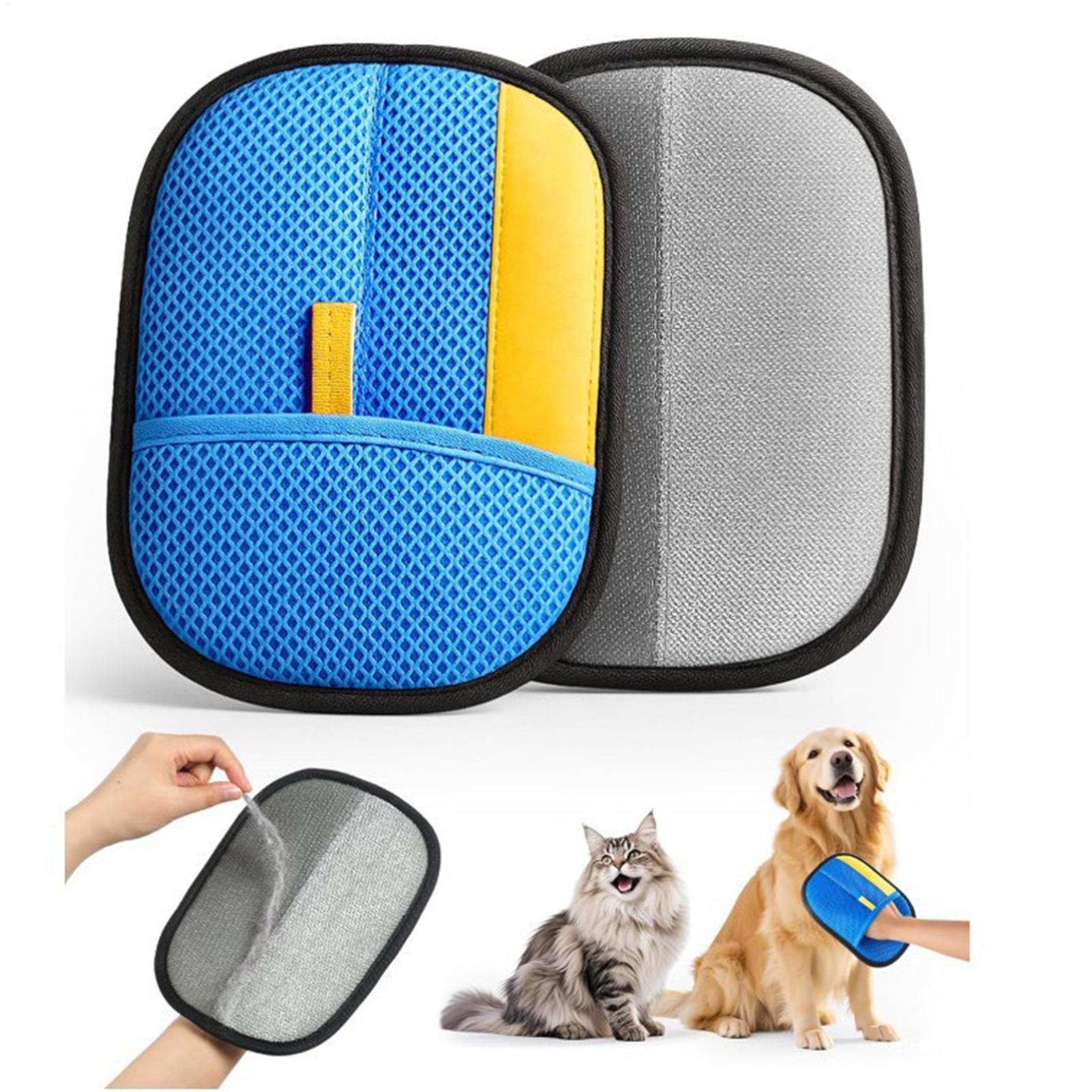 Pet Grooming Glove - Guantes electrostáticos para quitar el pelo