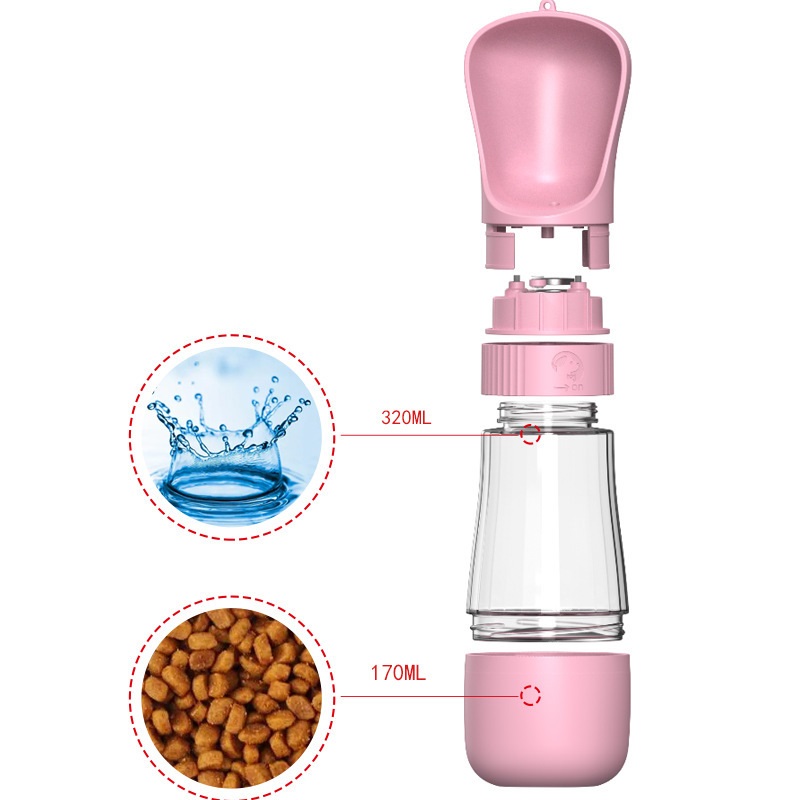 Botella de agua portátil 2 en  - Pet Supplies Coupon reseña y precio