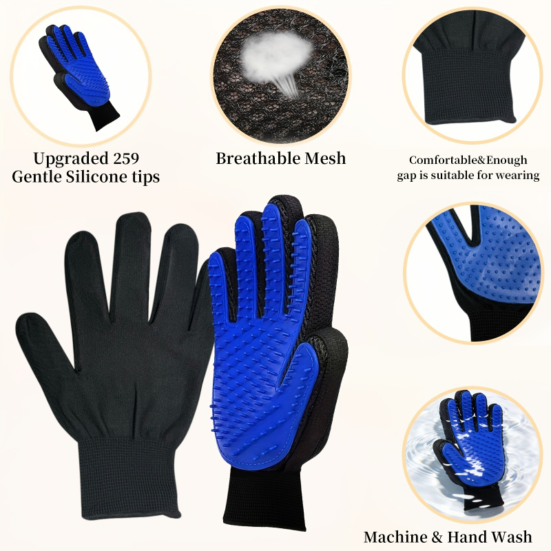2 Guantes de Aseo para Mascota - Pet Grooming Glove reseña y precio